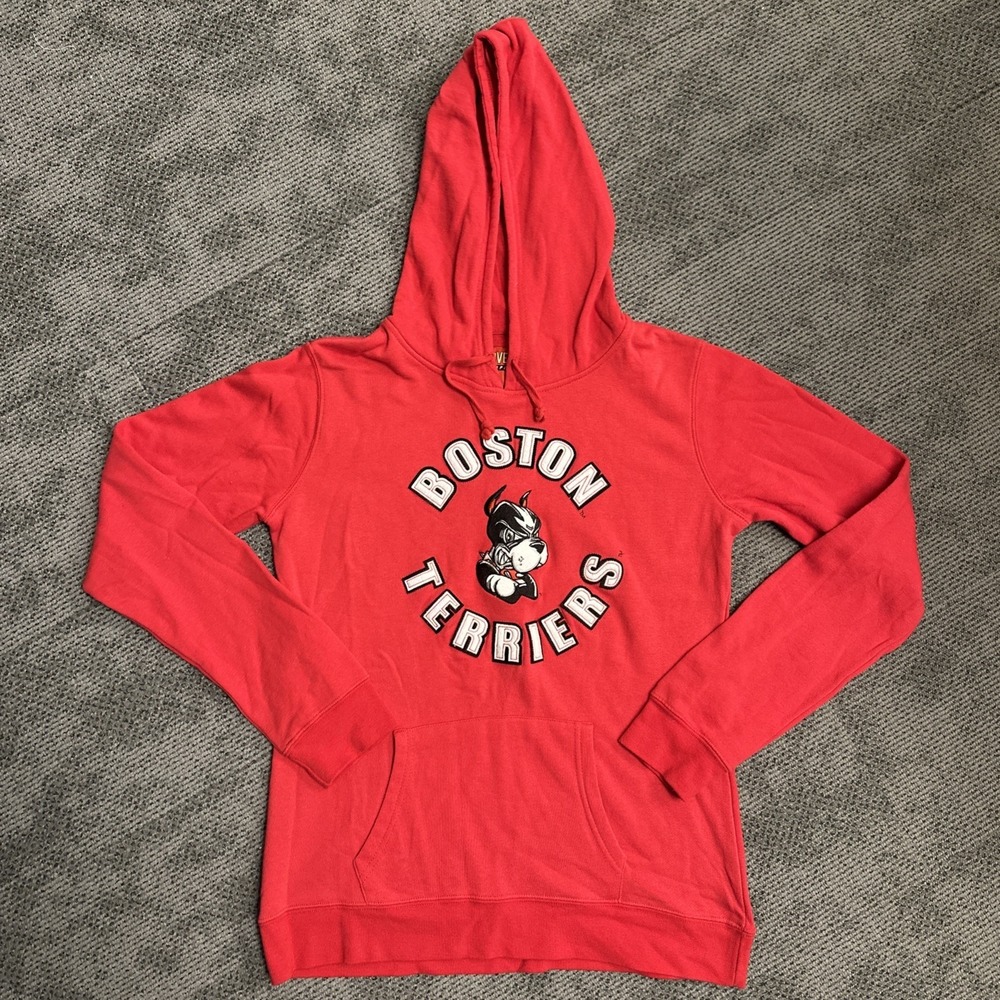 Cover One Apparel Boston Terriers Hoodie Mens XL Red Fleece Sweatshirt BU Mascot